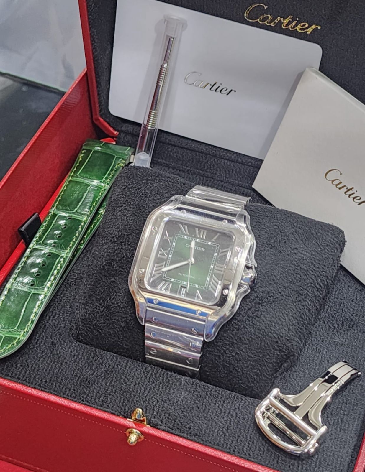Cartier Santos GREEN WSSA0062