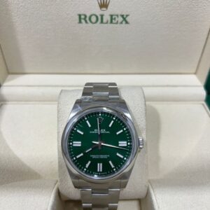 Rolex Oyster Perpetual Green 41 mm