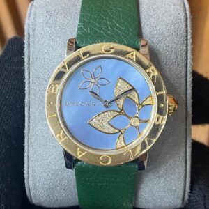 Bvlgari Automatic Blue Floral Mother-of-Pearl Dial – Ref. BBL33FDSPGL